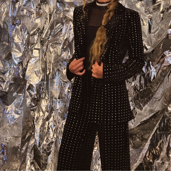 Bebe Embellished Rhinestone Suit - Picture 2 of 3